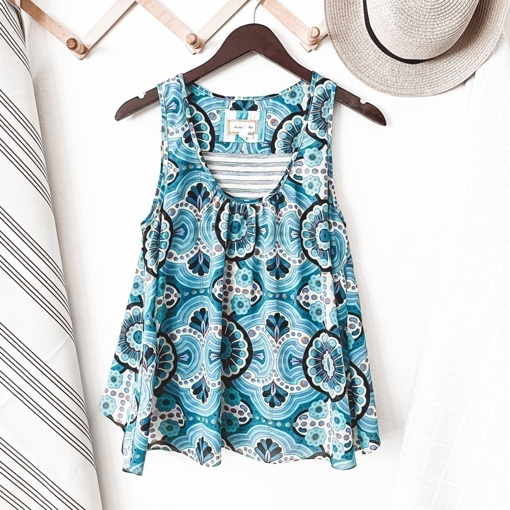 Anthropologie Meadow Rue Merlin Layer Swing Back Tank